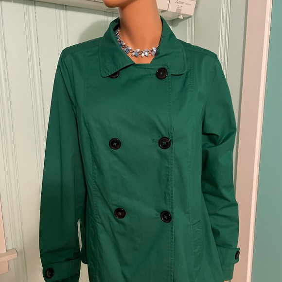 New listing *** Kelly green double breasted coat my merona Xl - Picture 4 of 7